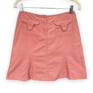 Ann Taylor Loft pink corduroy mini‎ skirt